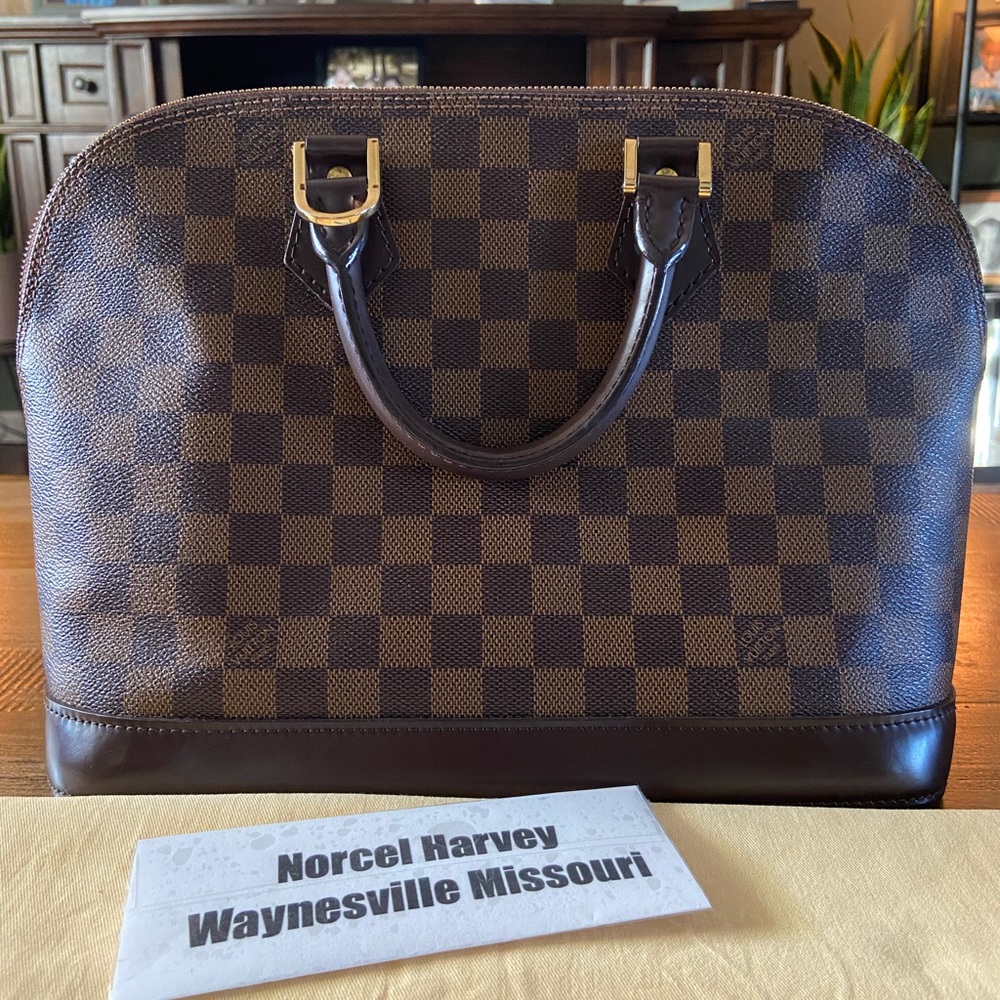 Authentic Louis Vuitton Alma PM damier Ebene